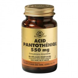 Solgar Acide pantothénique 550mg 50 capsules